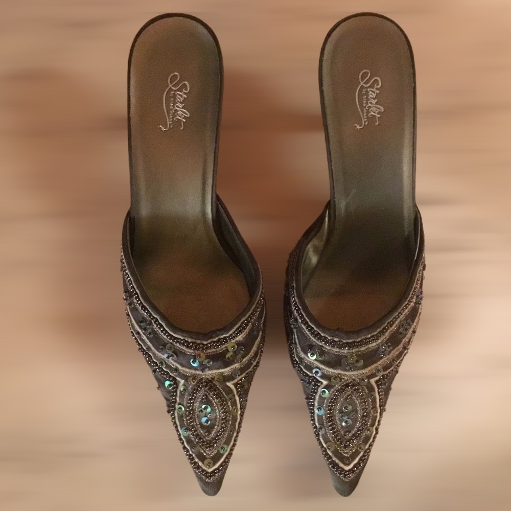 Starlet by Star Jones Sequined Heels